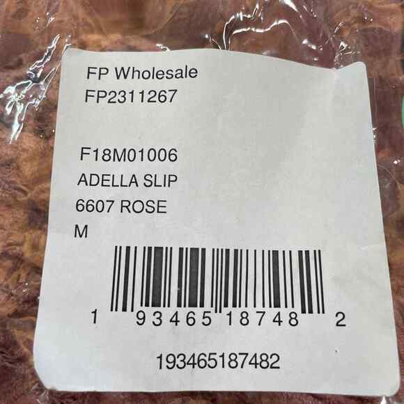 Free People Adella Slip Dress Medium Lace Bralette Rose NEW with tags - Picture 8 of 8